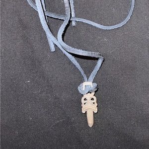 Chrome Hearts Dagger Pendant with Felt Adjustable “Chain”